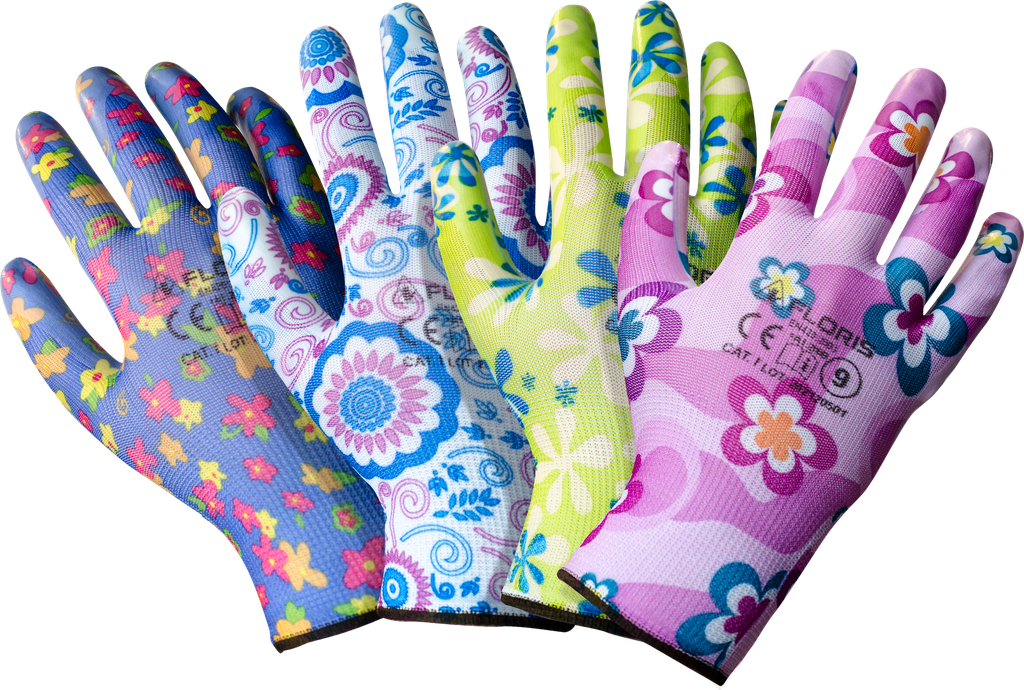 FLORIS Transparent Nitrile Coated gloves