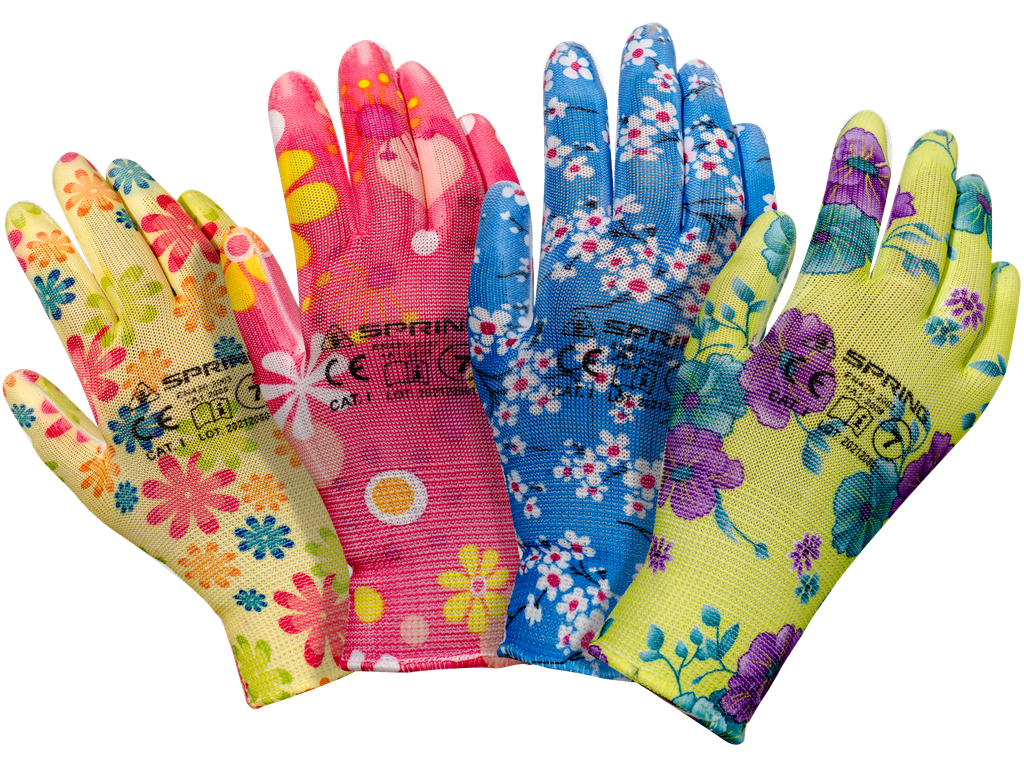SPRING MIX Transparent PU Safety work gloves