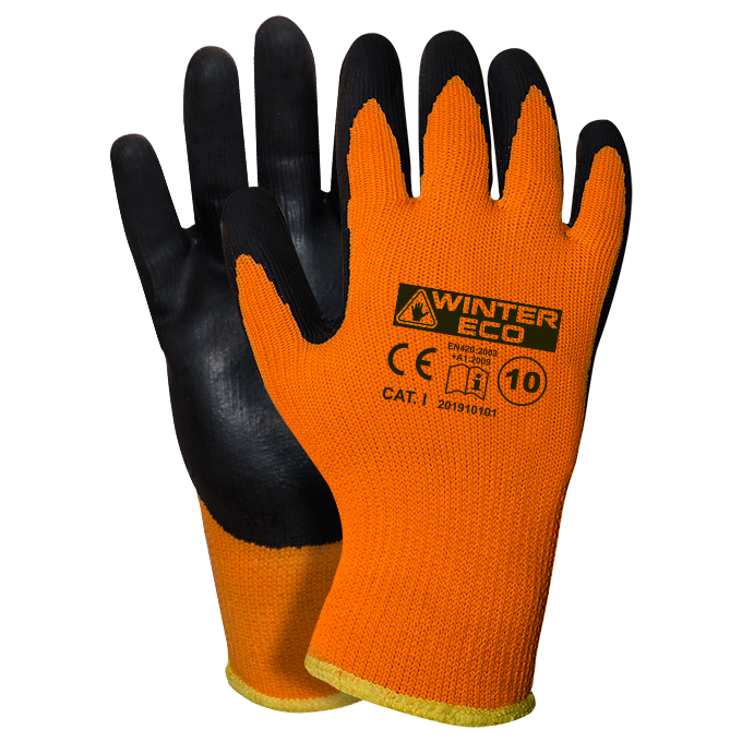 WINTER ECO Latex Coated Safety work gloves