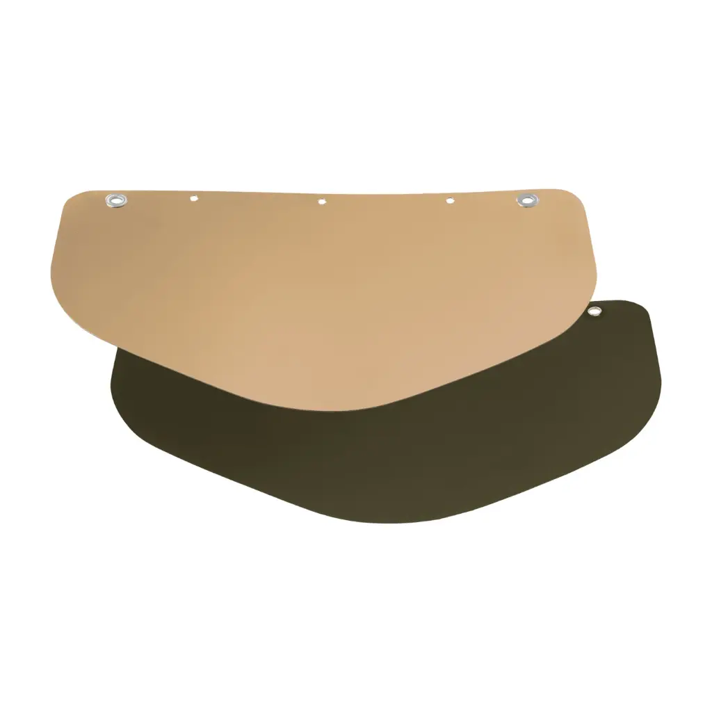 150191 Gold coated visor – green