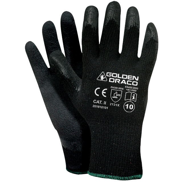 GOLDEN DRACO SET B Latex Coated Safety work gloves