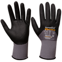 SUPER TECH FLEX GO Microfoam Nitrile 3/4 Coated work gloves