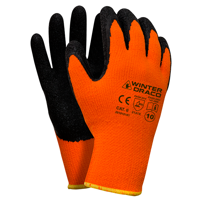 WINTER DRACO Latex Coated Safety work gloves