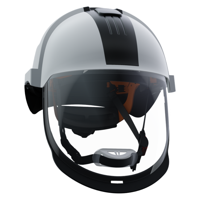 V1 VISARC APC1 helmet for electricians with integrated APC1 arc-flash face shield