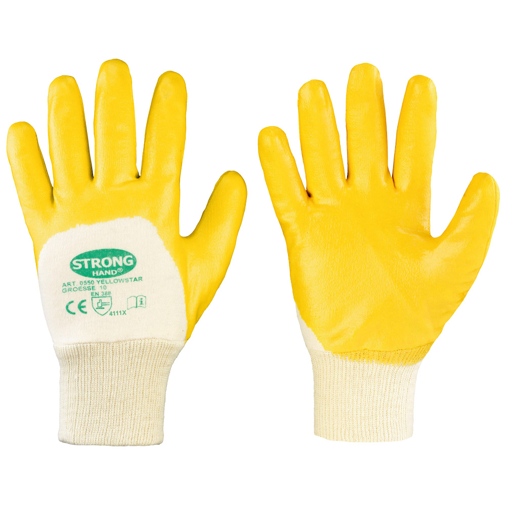 YELLOWSTAR Cotton Nitrile Glove