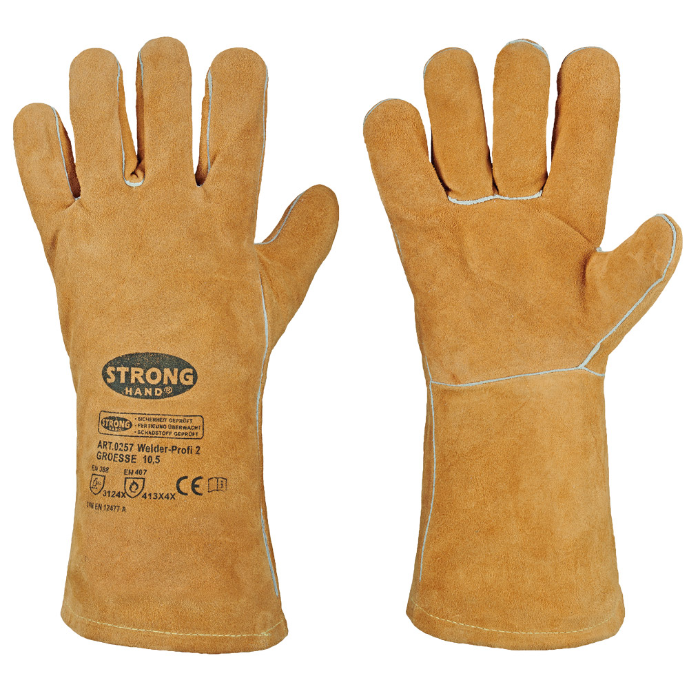 WELDER-PROFI 2 Welders Gauntlet, Kevlar Stiching