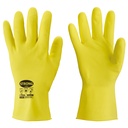 EDMONTON Latex chemical gloves, length 30 cm, flock lined