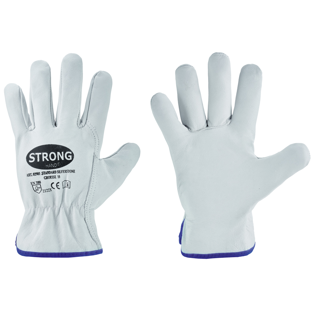 STD. SILVERSTONE Buffalo grain leather gloves
