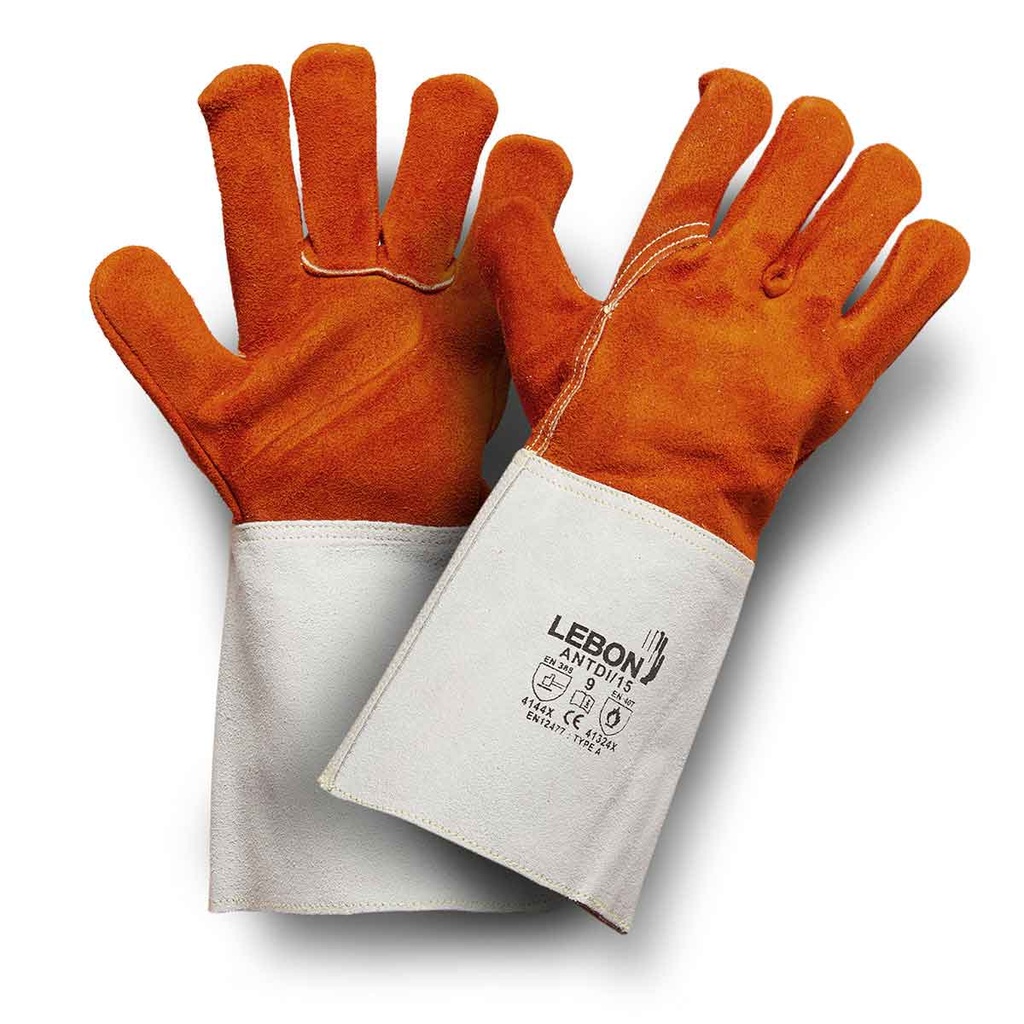 ANTDI/15 Welding gloves, Cotton Lined, Aramid Thread