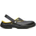 LILAC/CHERRY Safety Clogs with Heel strap SB E A ESD SRC, Non Metalic