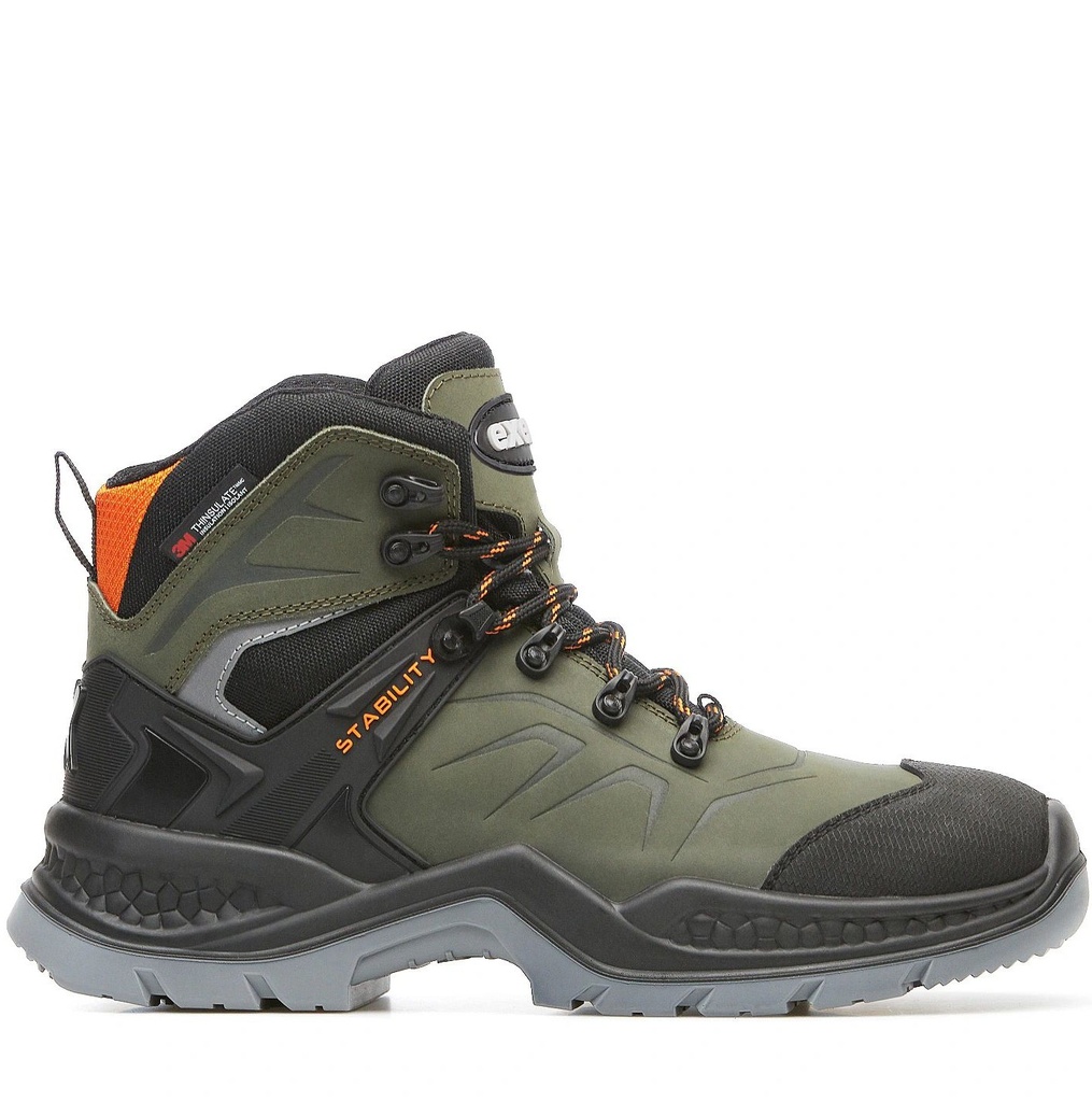 EVEREST GREEN Waterproof Trekking Boots O2 CI WR SRC, Thinsulate Membrane
