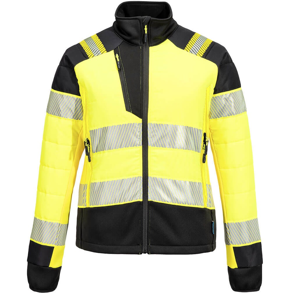 T171 PW3 Hi-Vis Women's Hybrid Baffle Jacket