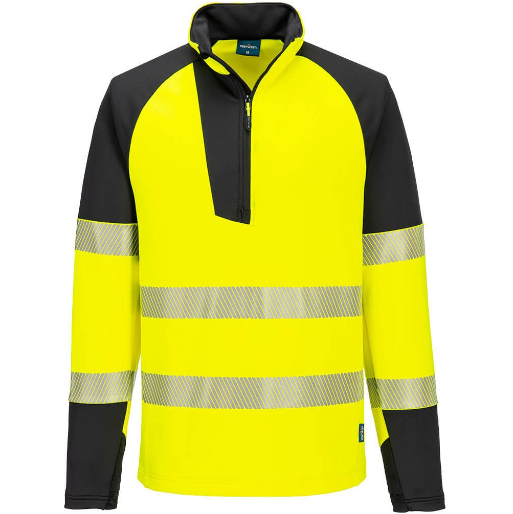 T172 PW3 Hi-Vis 1/4 Zip Sweatshirt