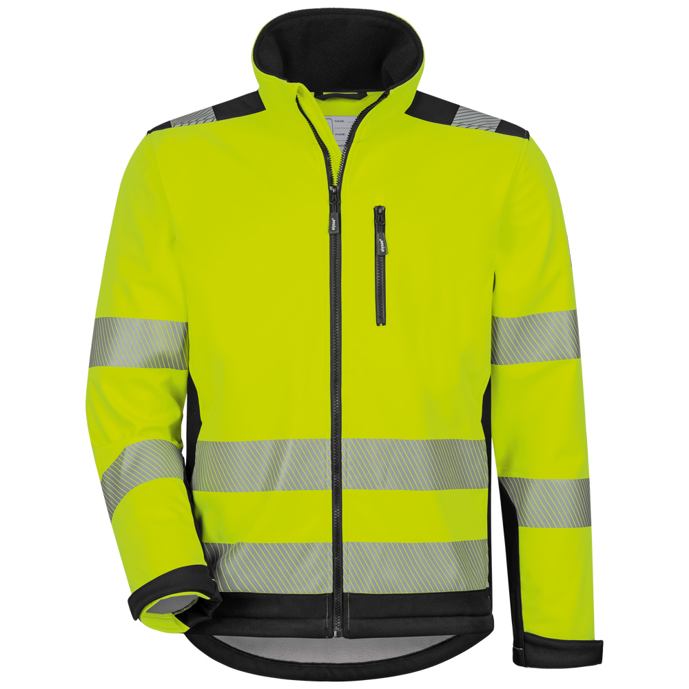 RYAN/DYLAN Hi-Vis Waterproof Breathable Softshell (3L), Segmented Tape