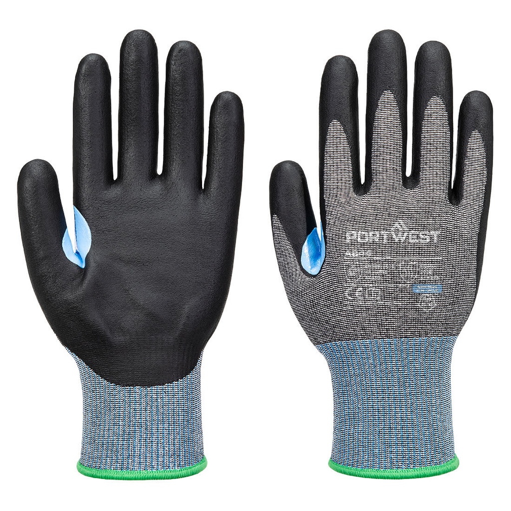 A644 CS Cut D15 Nitrile Foam Coated Gloves, Cut (D), 100°C 