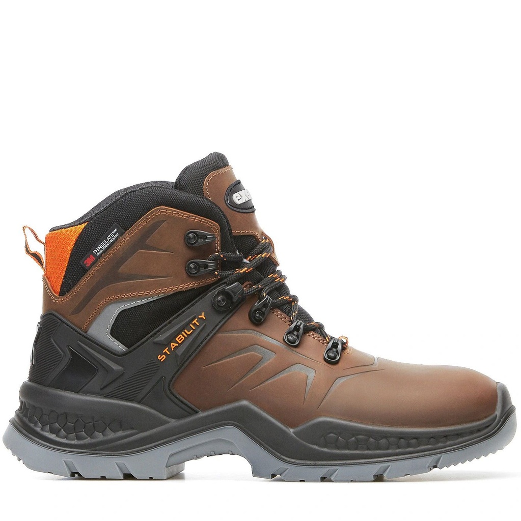 EVEREST BROWN All Weather Boot S3 CI WR SRC, Thinsulate membrane