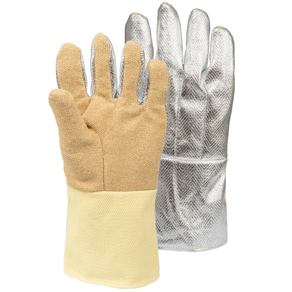 605 Heat Resistant Gloves (Aluminized Over Aramid, Palm: PBI/Aramid/Glass), up to 1000°C