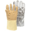 605 Heat Resistant Gloves (Aluminized Over Aramid, Palm: PBI/Aramid/Glass), up to 1000°C
