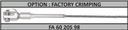 FA6020598 Cable extremity Factory Crimping for wire rope lifeline KS-Line (KS 4000)