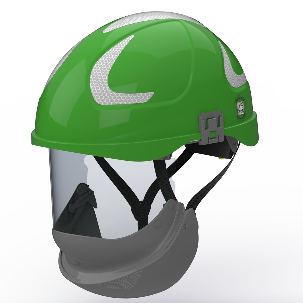 F113 SECRA-2 Helmet integrated face shield APC 2,  Class E (20 kV AC), Class 0 (1000V AC/1500V DC)