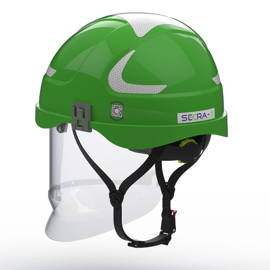 F111 SECRA-1 Helmet integrated face shield APC 1,  Class E (20 kV AC), Class 0 (1000V AC/1500V DC)