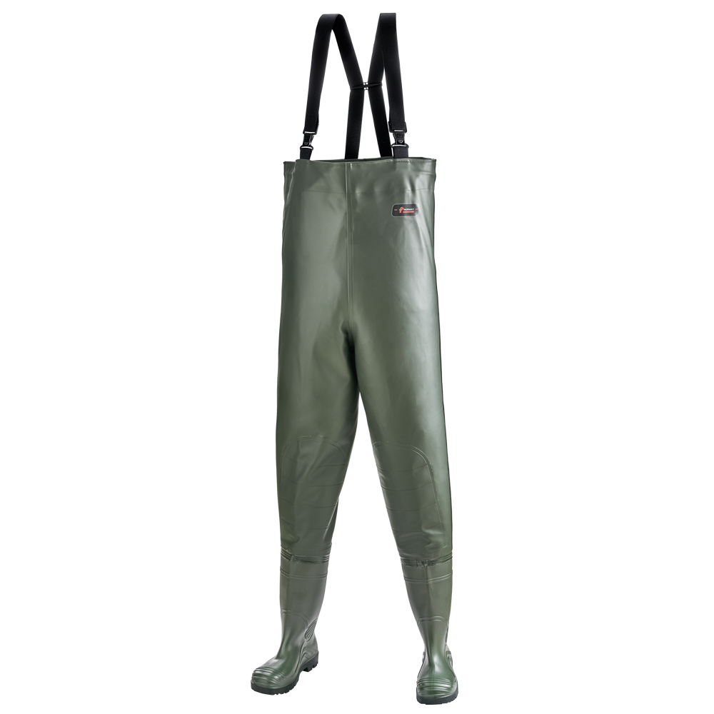NORWAY PVC Safety Chest Wader S5 SRC, Knee-Reinforcement