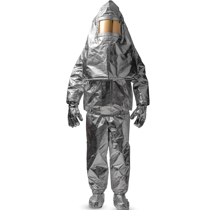 BTS GAFS5000 Super Lightweight, Flexible Aluminized Fire Proximity Suit (Jacket, Trousers, Hood, Gloves, Gaiters)