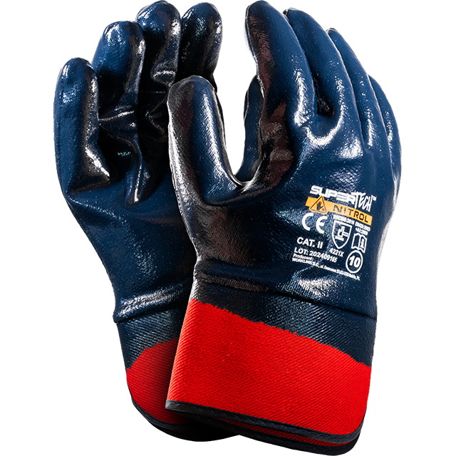 SUPER TECH NITROL Nitrile Coated Safety work gloves