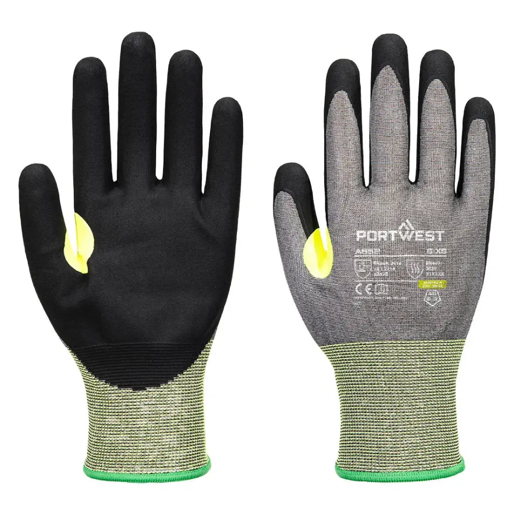 A652 CS Cut E21 Nitrile Cut Resistant Glove, Cut Level E