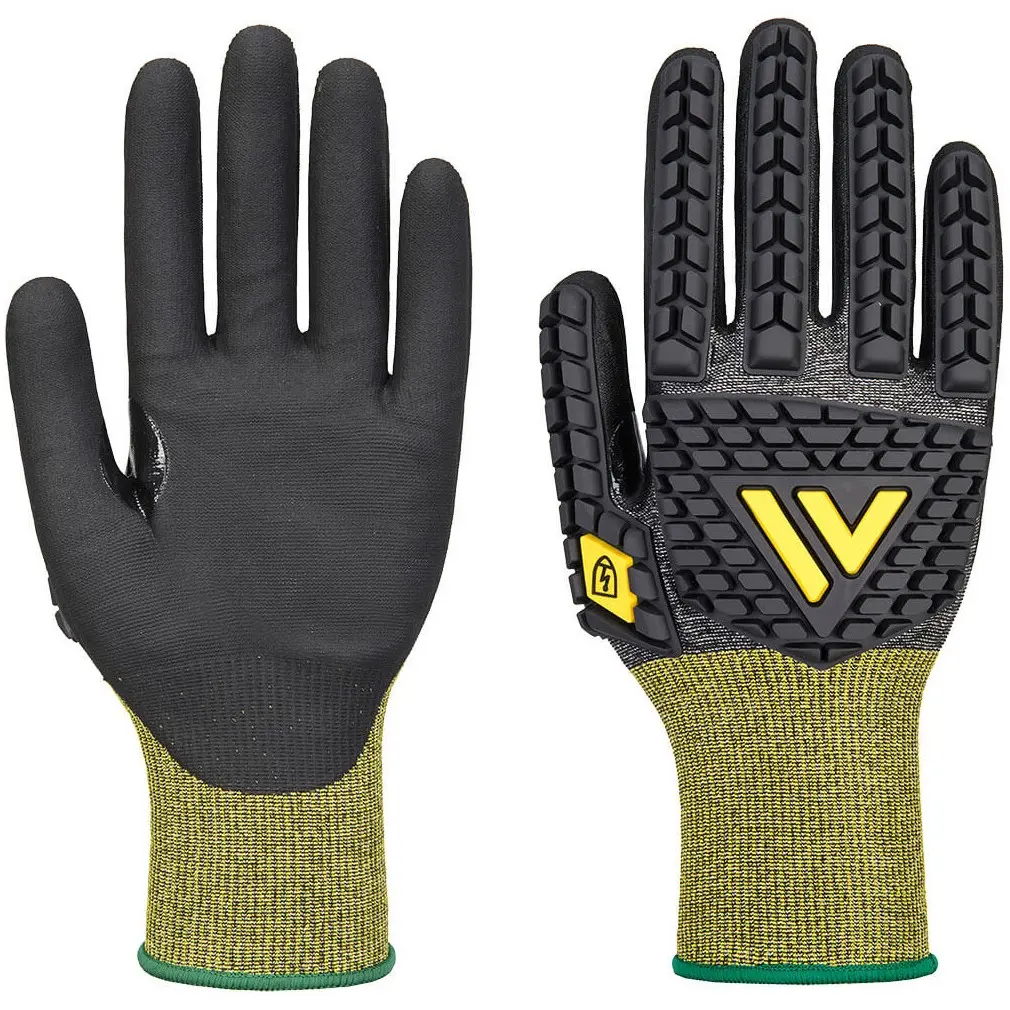 A756 Impact Protection E18 Nitrile Antistatic ESD Glove, Cut Level E