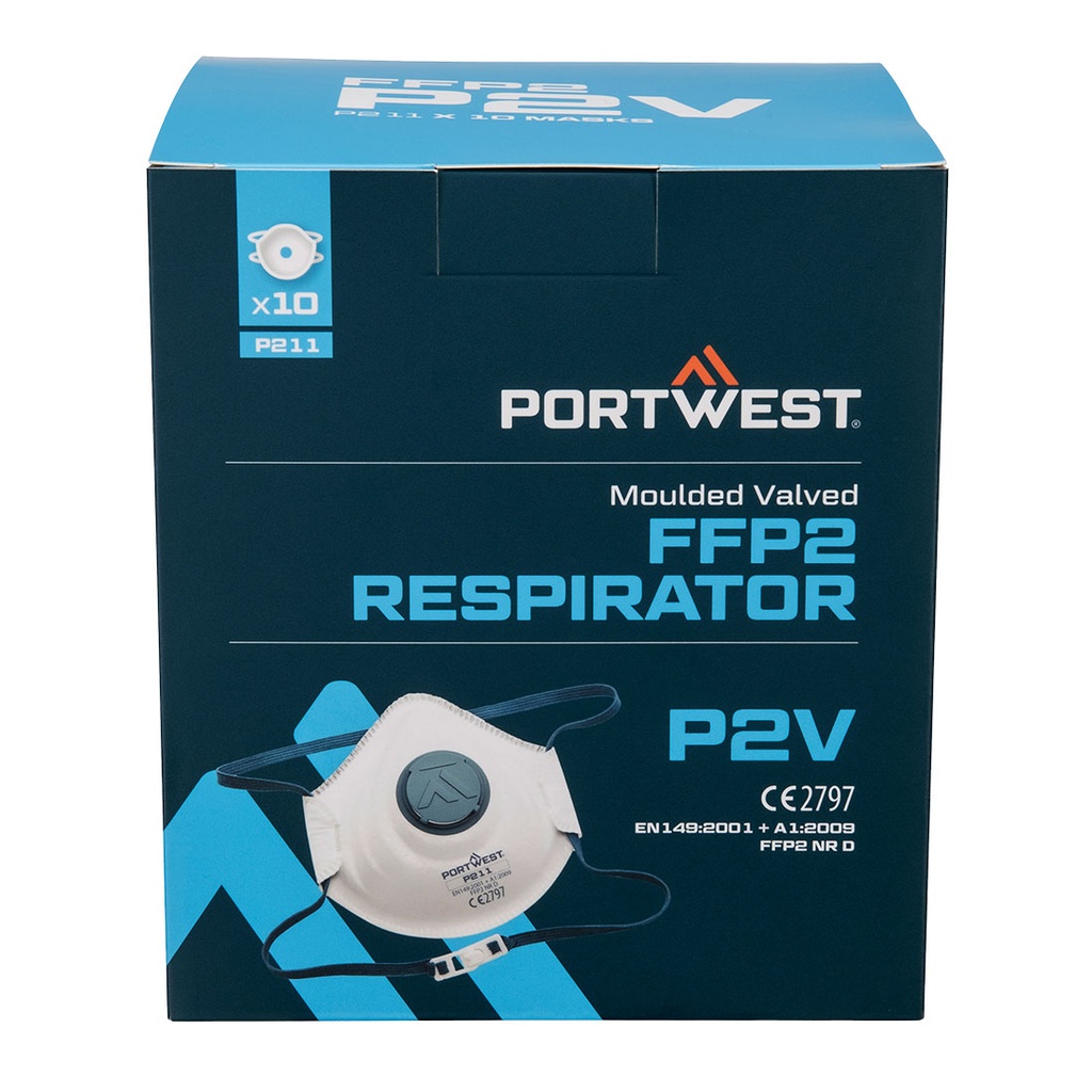 P211 Moulded FFP2 Valved Respirator