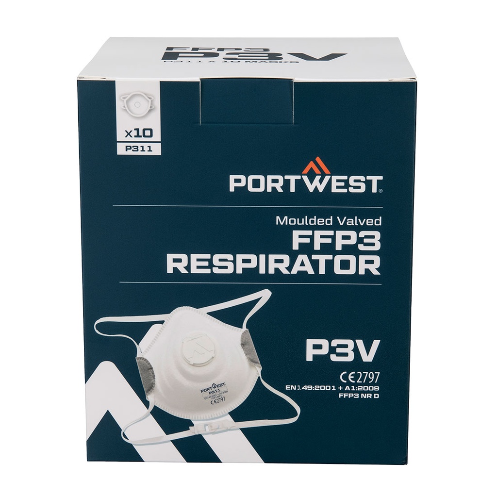 P311 Moulded FFP3 Valved Respirator