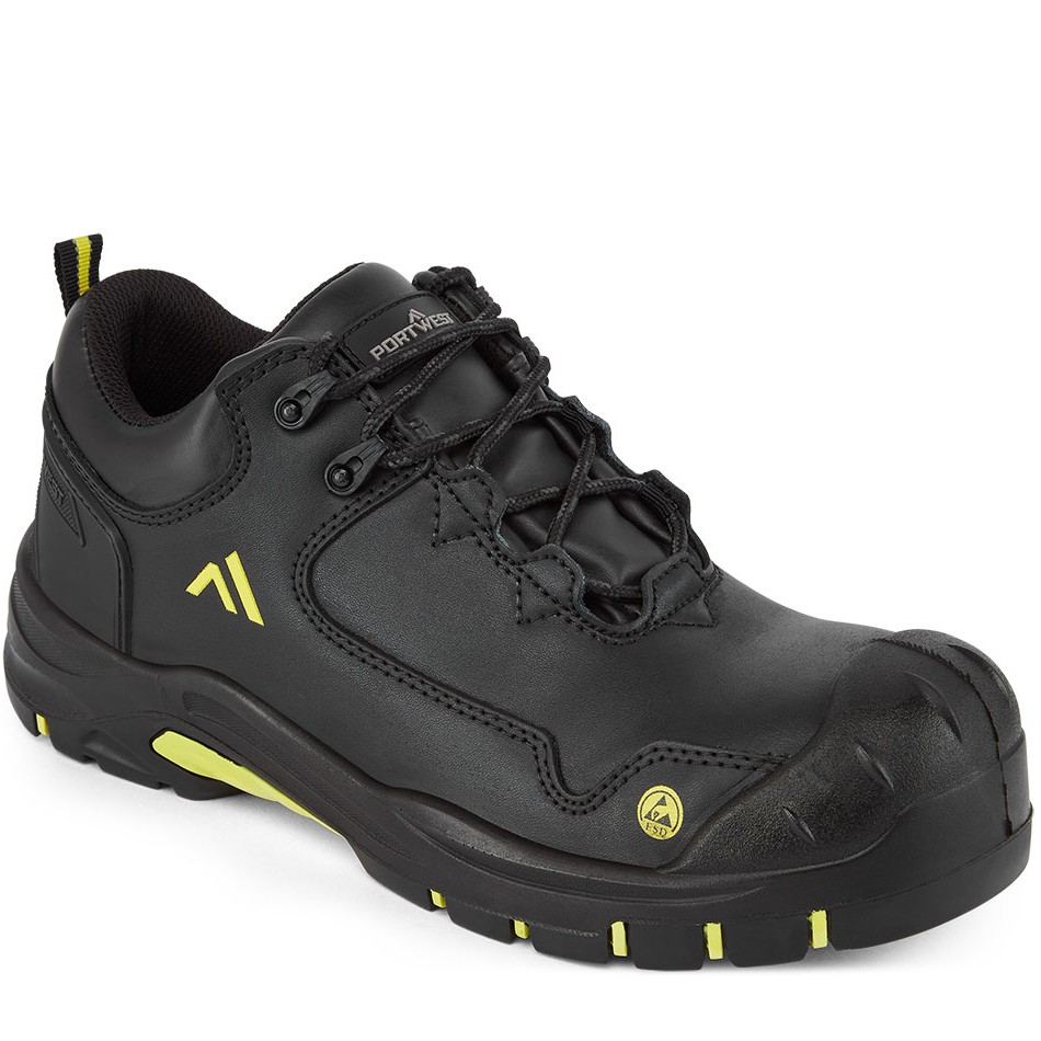 FC19 Composite Action Leather Low Shoe S3S ESD HRO SR SC FO
