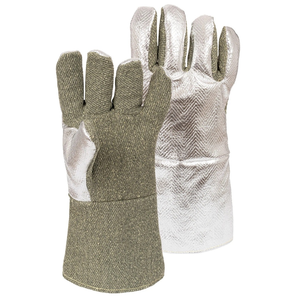 902 Heat Resistant Gloves (Aluminized Over Aramid, Palm: Aramid /carbon ), up to 600°C