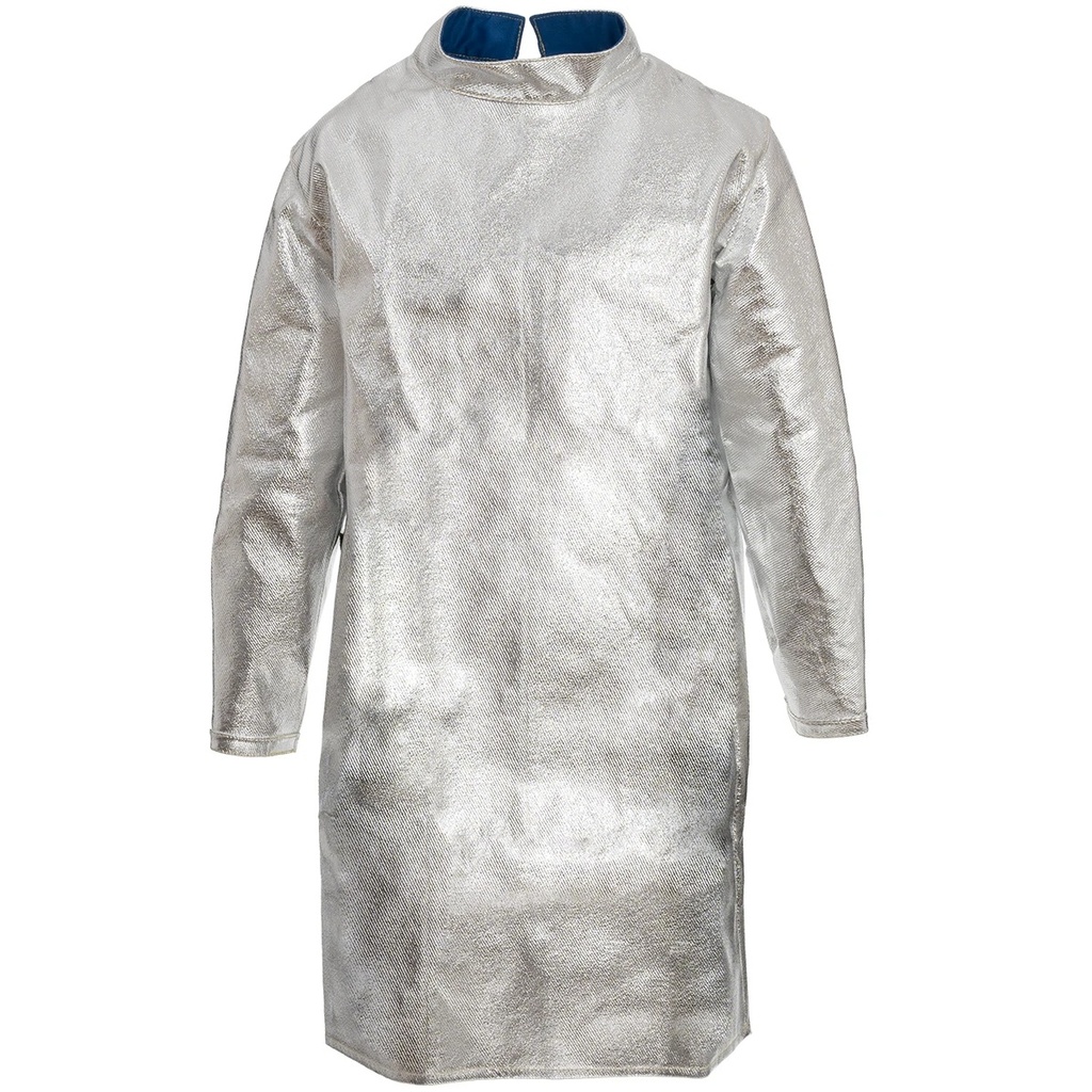 1453-110 HR4 BARA Aluminized Aramid fabric Coat with back Closure, 110cm