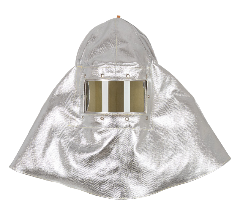 465 HR4 BARA Aluminized Aramid fabric Hood - Transparent Laminated glass