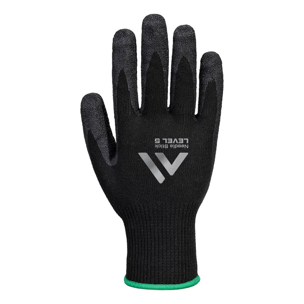 A793 Needle Resistant  F10 Latex Crinkle Glove, Cut Level F
