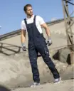 H6477 ARDON URBAN+ bib pants dark blue