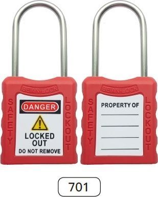 701 4mm/38mm Thin Steel Shackle Safety Padlock