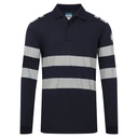 FR733 PW3 Modaflame Knit FR Long Sleeve Polo Shirt