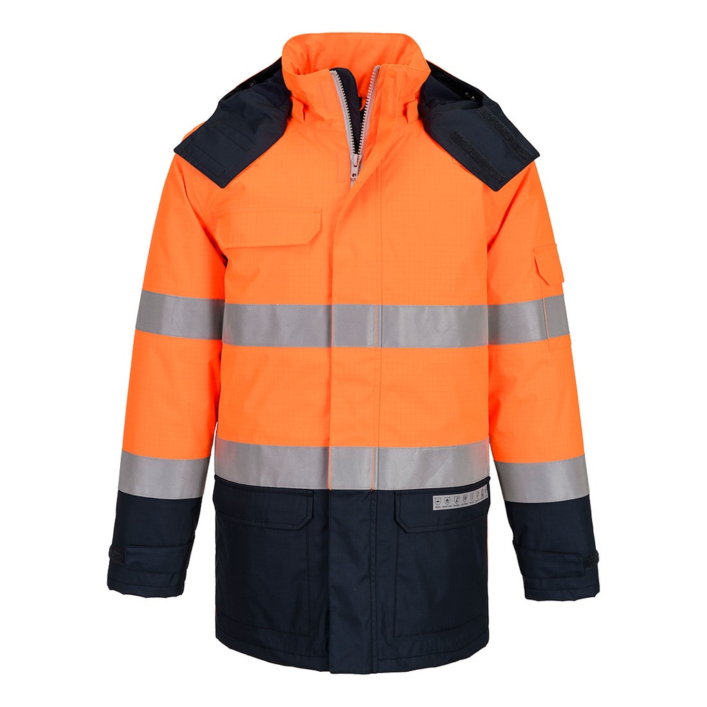 FR617 Bizflame Rain+ Hi-Vis Multi-Norm Contrast FR Winter Jacket
