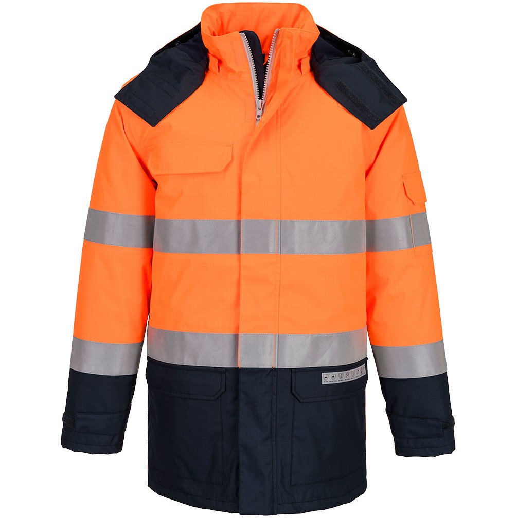 FR617 Bizflame Rain+ Hi-Vis Multi-Norm Contrast FR Winter Jacket