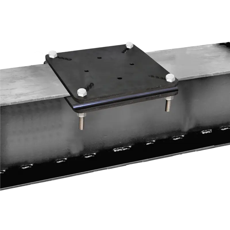 FA6020801 Galvanized steel plates for clamping on metal beam (for 80-150 mm flange beams)