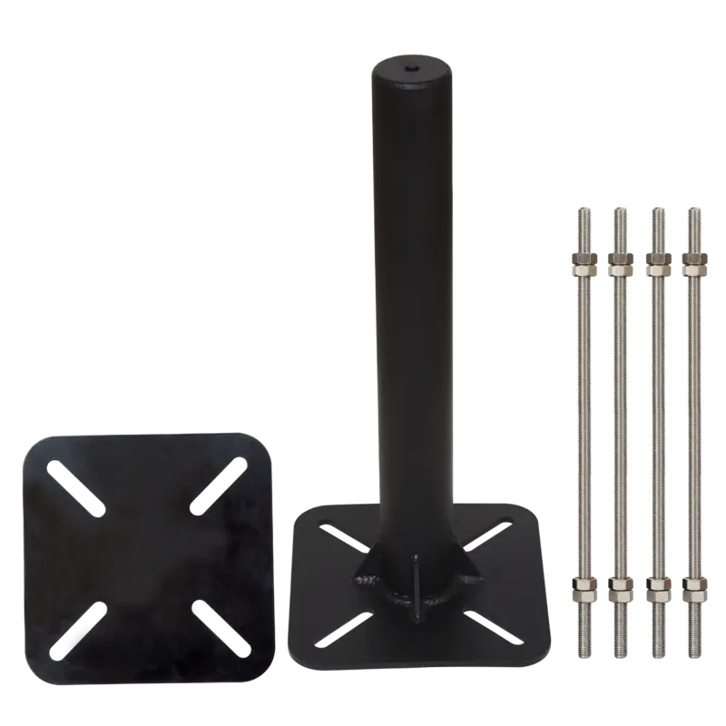 FA6021150E Galvanized steel post (500 mm high) with clamping plates