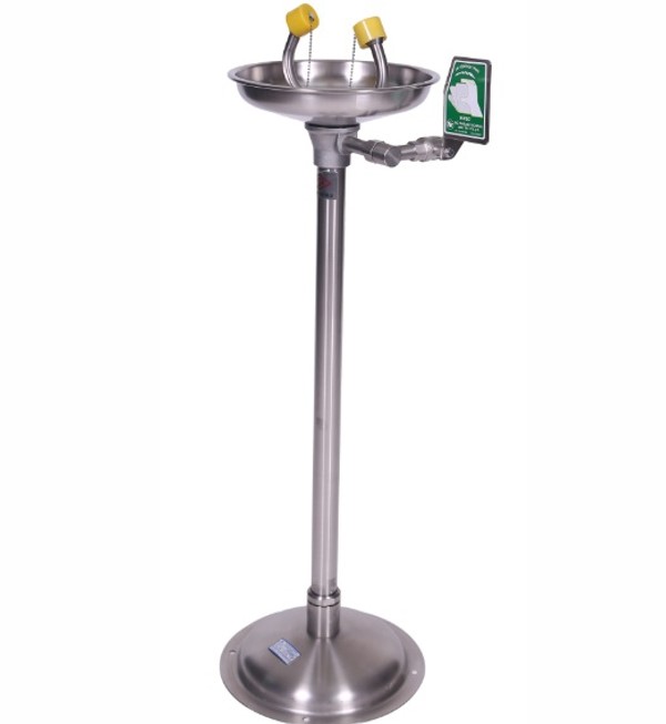 Eye/Face Wash, ISTEC Type EW, Pedestal Type, Hand Operated