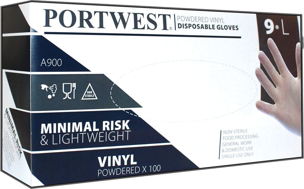 A900 Vinyl Powdered Disposable Glove