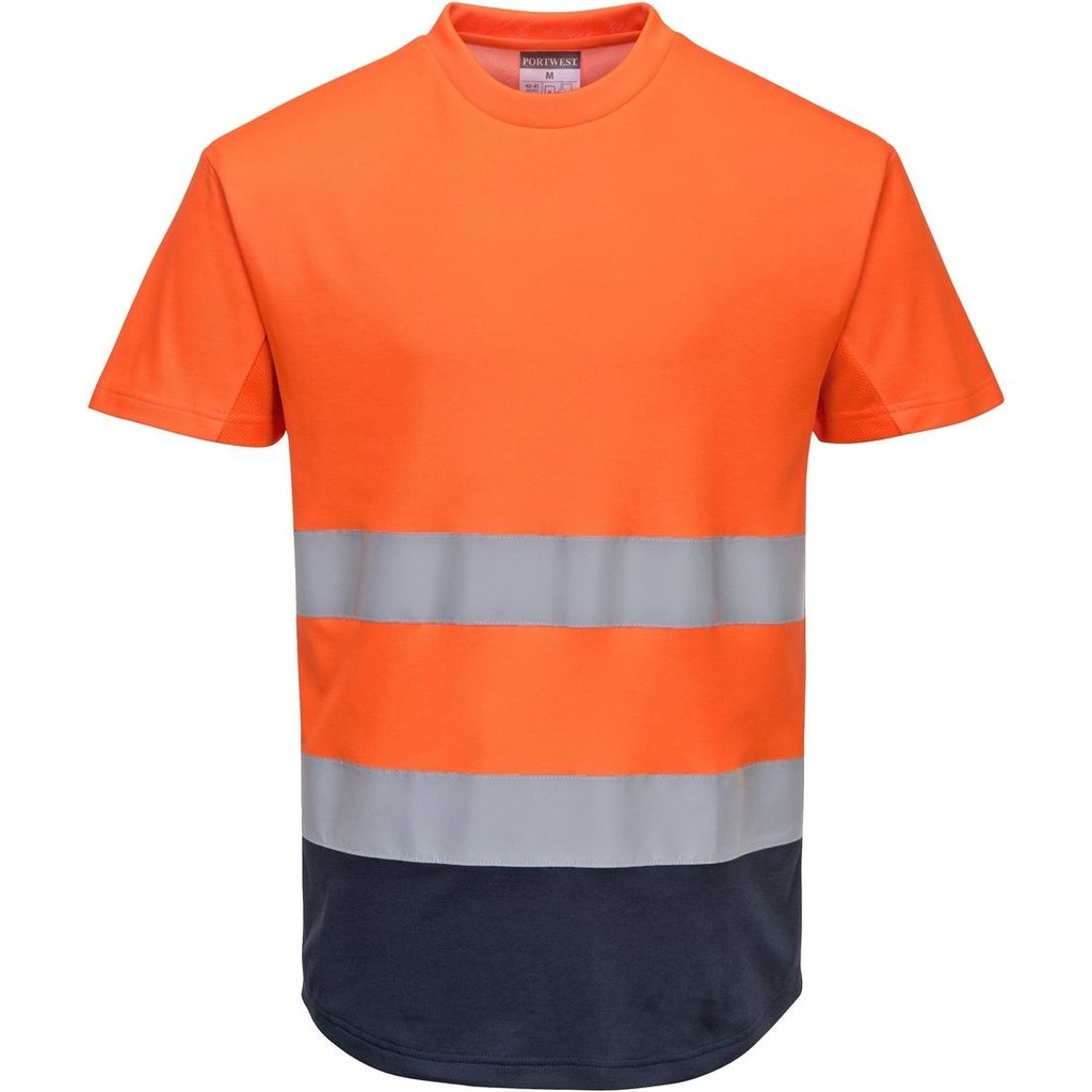 C395 Hi-Vis Contrast Mesh Insert T-Shirt S/S