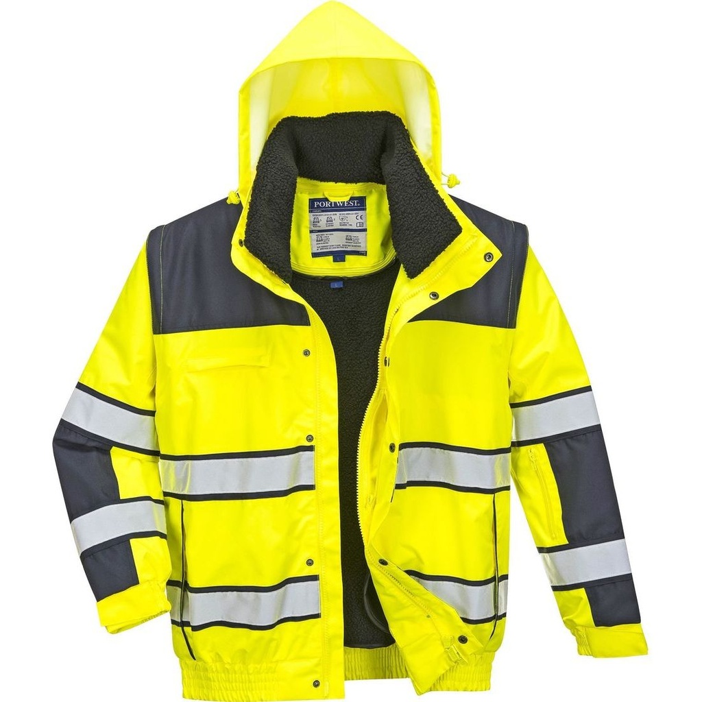 C466 Xhup Bomber Hi-Vis Dimeri 3-ne-1, Dyngjyresh