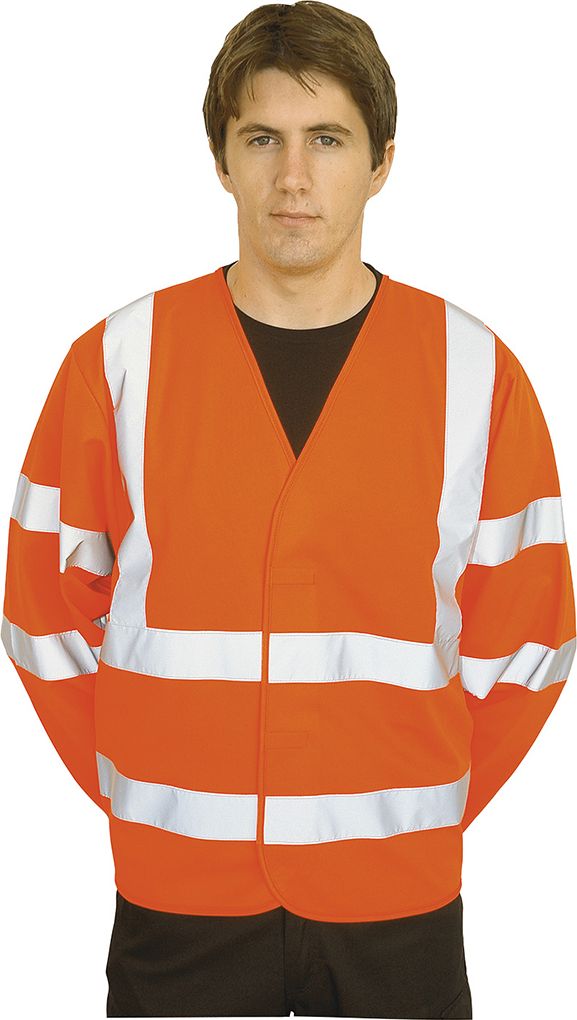 C473 Xhaketë Hi-Vis me Dy Shirita Horizontal dhe Vertikal