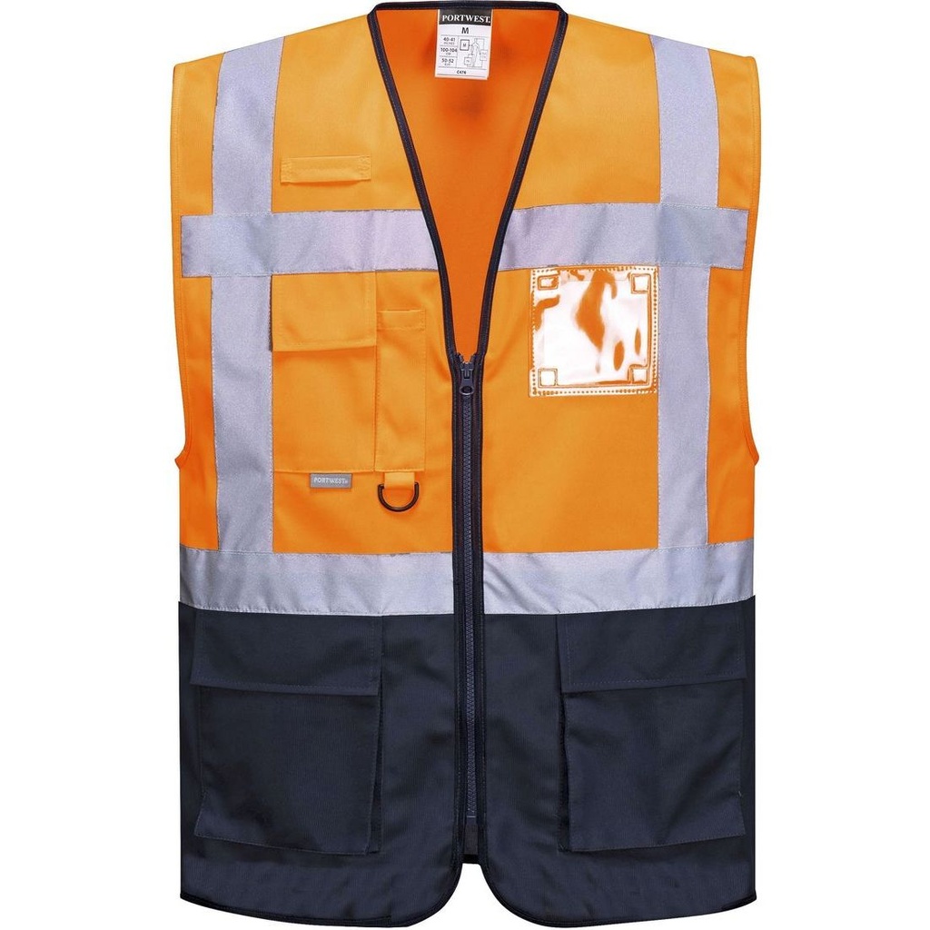 C476 Warsaw Hi-Vis Contrast Executive Vest